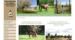 Desktop Screenshot of ferme-equestre-lagesse.com