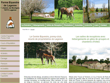 Tablet Screenshot of ferme-equestre-lagesse.com